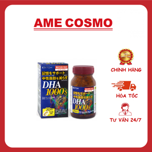 Thuốc bổ não tăng cường trí nhớ, sáng mắt, bảo vệ tim mạch DHA 1000 120 viên