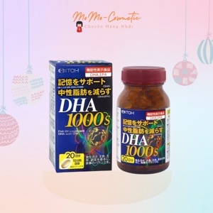 Thuốc bổ não tăng cường trí nhớ, sáng mắt, bảo vệ tim mạch DHA 1000 120 viên