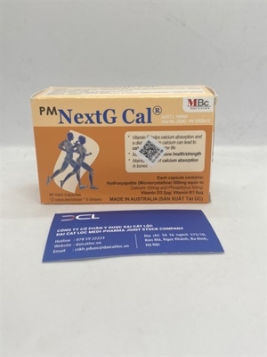 Thuốc bổ sung canxi NextG Cal 60v
