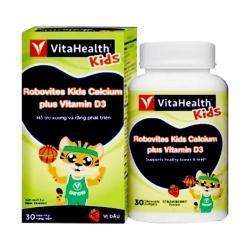 Thuốc bổ sung canxi và vitamin D3 cho trẻ Vitahealth robovites kids calcium plus vitamind3