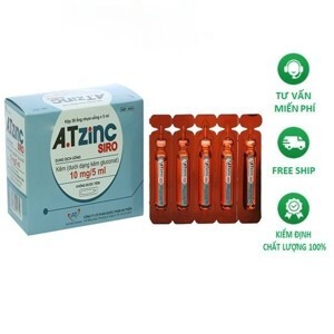 Thuốc bổ sung Kẽm Atzinc Siro hộp 30 Ống