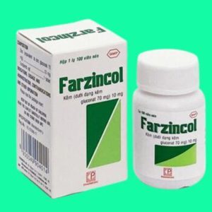 Thuốc bổ sung kẽm Farzincol 10mg Lọ 100 viên