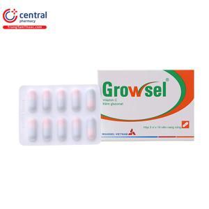 Thuốc bổ sung vitamin C và kẽm Growsel