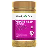 Thuốc bổ tim mạch Healthy Care Grape seed Extract 12000 mg tinh chất hạt nho 300 viên