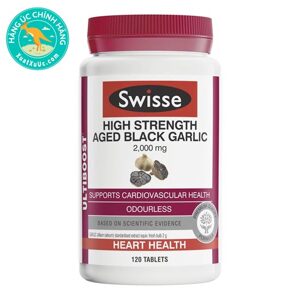 Thuốc bổ tim Swisse Ultiboost High Strength Aged Black Garlic 120 viên