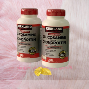 Thuốc bổ xương khớp Kirkland Signature Glucosamine 1500mg Chondroitin 1200mg 220 viên