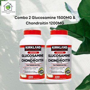 Thuốc bổ xương khớp Kirkland Signature Glucosamine 1500mg Chondroitin 1200mg 220 viên