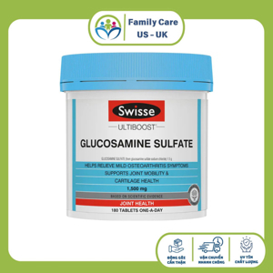 Thuốc bổ xương khớp Swisse Ultiboost Glucosamine Sulfate 1500mg 180 viên