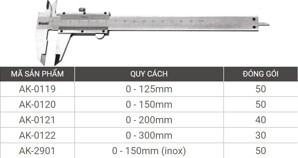 Thước cặp cơ Asaki AK-0121