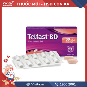 Thuốc chống dị ứng Telfast BD 60mg (H/10v)