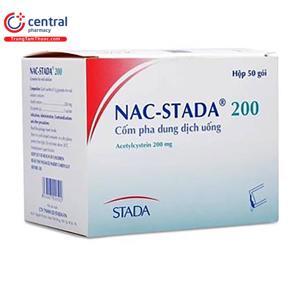 Thuốc cốm làm tiêu chất nhầy Nac-Stada 200 (50 gói/hộp)