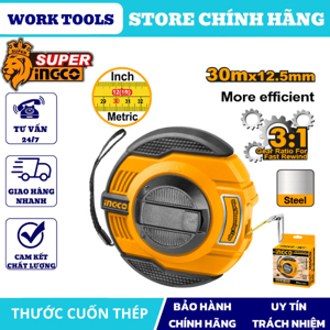 Thước cuốn thép Ingco HSMT8430