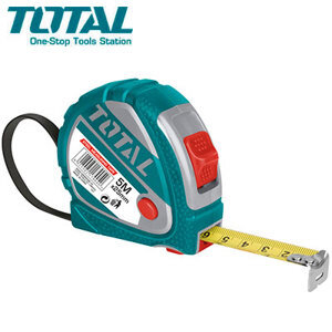 Thước cuộn thép nền vàng 25mm Total TMT126352, 5m