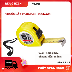 Thước dây bản thép  Tajima Hi lock