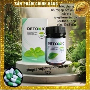 Thuốc Detoxic viên uống tiêu diệt ký sinh trùng hiệu quả