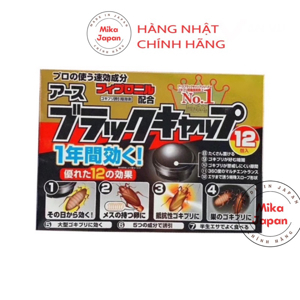 Thuốc diệt gián Nhật Bản Barracks Cap 12 viên