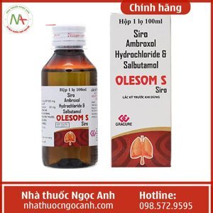 Thuốc điều trị ho có đờm Olesom S dung tích 100ml
