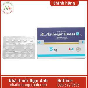 Thuốc điều trị sa sút trí tuệ trong bệnh mạch máu não  Aricept Evess 5mg