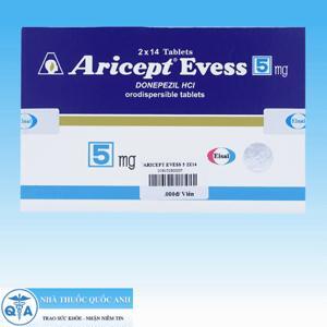 Thuốc điều trị sa sút trí tuệ trong bệnh mạch máu não  Aricept Evess 5mg