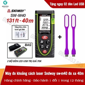 Thước đo khoảng cách laser SNDWAY SW-M40