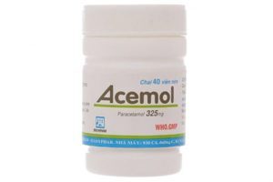 Thuốc giảm đau hạ sốt Acemol 325mg (Chai 40 Viên)