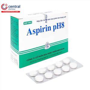 Thuốc giảm đau, kháng viêm Aspirin pH8 500mg - Hộp 200 viên