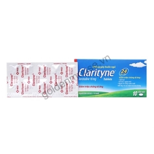 Thuốc giảm dị ứng, không gây buồn ngủ Clarityne 10mg/10 viên