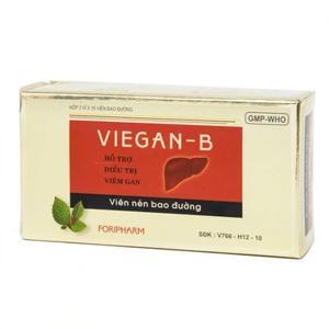 Thuốc hạ men gan, hỗ trợ điều trị viêm gan cấp và mãn tính Viegan-B (3 vỉ x 15 viên/hộp)