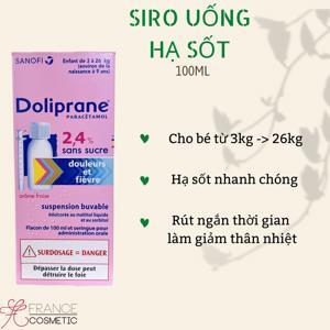 Thuốc hạ sốt Doliprane 2,4% dạng siro 100ml