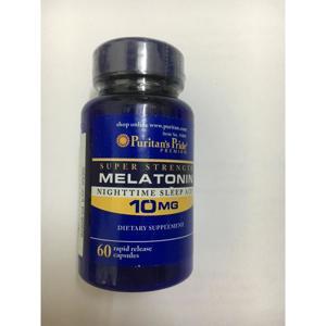 Thuốc hỗ trợ mất ngủ Melatonin 10mg Của Puritans Pride