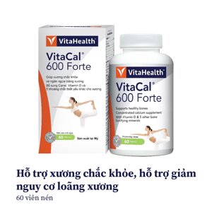 Thuốc hỗ trợ xương chắc khỏe Vitahealth vitacal 600 forte