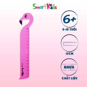 Thước kẻ hồng hạc Smart Kids SK-RL1005 - 15 cm