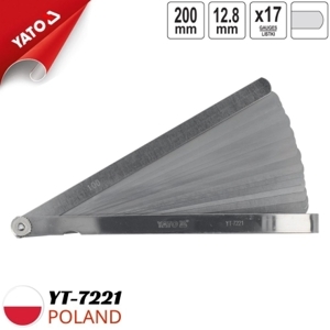 Thước lá đo khe hở 0.02-1mm Yato YT-7221