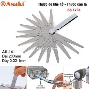 Thước lá đo khe hở Asaki AK-141