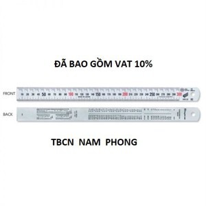 Thước lá inox mạ bạc Niigataseiki SV-600KD 60cm