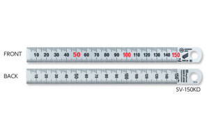 Thước lá inox mạ bạc Niigataseiki SV-150KD 15cm