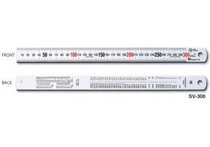 Thước lá inox mạ bạc Niigataseiki SV-300KD 30cm