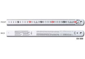 Thước lá inox mạ bạc Niigataseiki SV-300KD 30cm