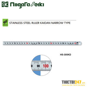 Thước lá Inox vạch Kaidan 300 mm HS-300KD Niigata