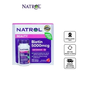 Thuốc mọc tóc Biotin 5000 mcg fast dissolve 250 viên