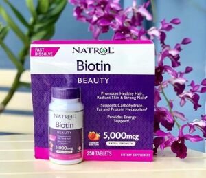 Thuốc mọc tóc Biotin 5000 mcg fast dissolve 250 viên