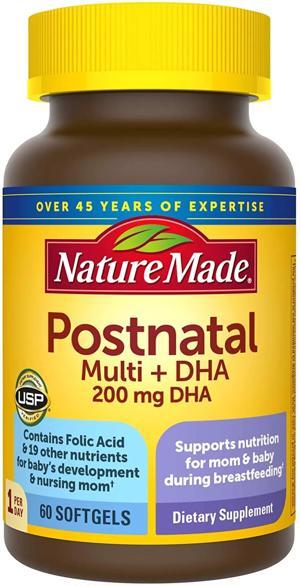 Thuốc Nature Made Postnatal Multi DHA (Bổ Sung Đủ Vitamin, Khoáng Chất Cho Bà Bầu Sau Sinh & Cho Con Bú)