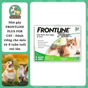 Thuốc nhỏ gáy tri ve rận cho mèo Frontline Plus Cat