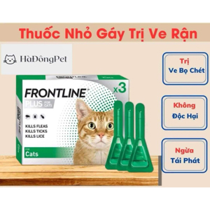 Thuốc nhỏ gáy tri ve rận cho mèo Frontline Plus Cat