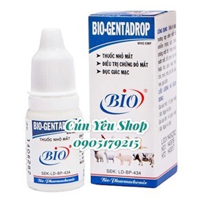 Thuốc nhỏ mắt cho chó mèo bio genta drop 10ml