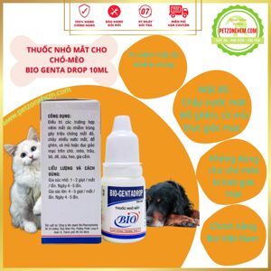 Thuốc nhỏ mắt cho chó mèo bio genta drop 10ml