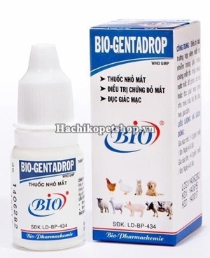 Thuốc nhỏ mắt cho chó mèo bio genta drop 10ml