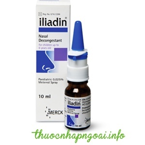 Thuốc nhỏ mũi Iliadin 0.01% dùng cho bé từ sơ sinh tới 1 tuổi