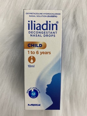 Thuốc nhỏ mũi Iliadin 0.025% - 10ml