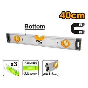 Thước thủy kèm theo nam châm hút 40cm Ingco HSL38040M